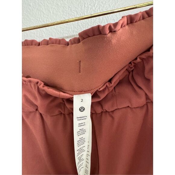 Lululemon Pants Women Sz 2 High Rise 7/8 Slim Fit Stretch Pockets Ancient Copper - Picture 5 of 8